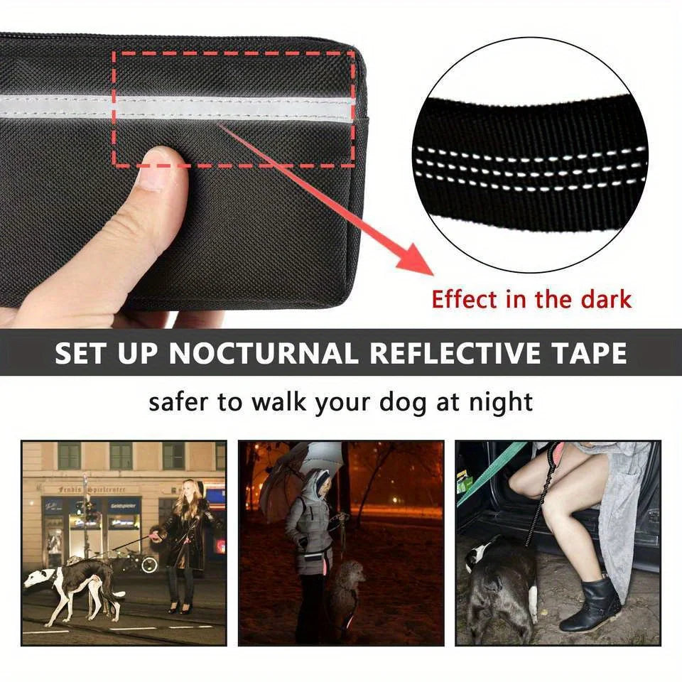 Dog Leash Hands-free With a Waist Bag  Hold Items Harness for Small Breeds Dogs Choker Collar Personalized Nylon Dog Accessories