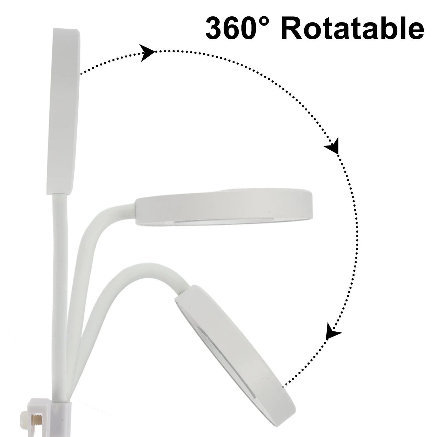 UXCELL Aquarium Lamp LED 6W USB-Plug Light 360° Rotate 3 lighting Color 48 Lamp Beads Aquarium Lamp Clip-on Lamp For Fish Tank