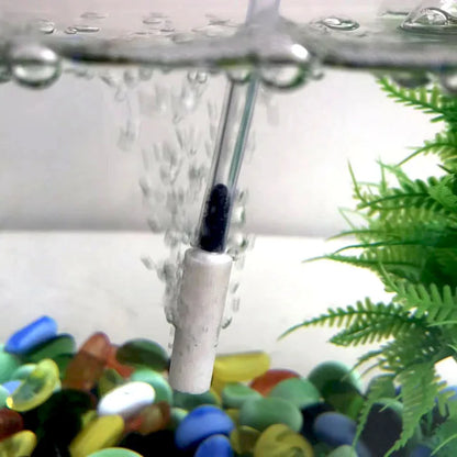 Aquarium Mini Round Mineral Bubble Air Stone Pond Fish Tank Pump Aerator Aeration Hydroponic Oxygen Airstone Accessories 5pcs