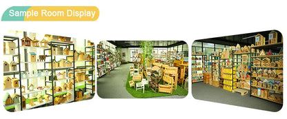 Solid wood dog house outdoor rainproof waterproof outdoor pet kennel winter warm dog house wooden dog cage