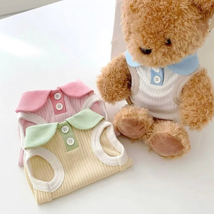 Summer Dog Polo Shirt Puppy Vest Dog Clothes for Small Dogs Cat Dog Cooling Shirt Chihuahua Yorkshire Bichon Girls Dog T-Shirt