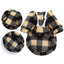 Winter Warm Pet Dog Clothes Plaid Printing Big Dog Coat Outfit for Large Dogs Labrador Hoodies Sweater Gold Retriever Clothing