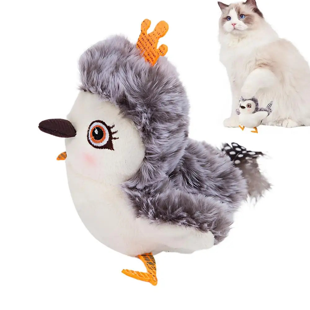 Interactive Bird Toy For Cats Simulation Flapping Bird Catnip Toy USB Charging Pet Companion Toy For Medium Small And Large Cats