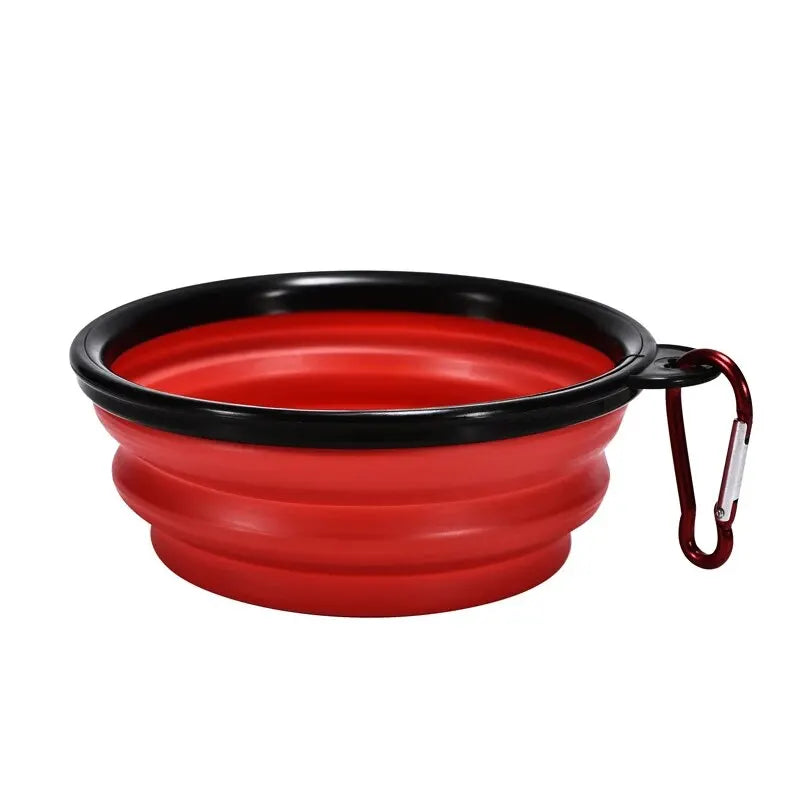 Hot Selling Camping Travel Portable Folding Dog Pet Food Water Bowl