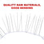 25/50cm Stainless Steel Bird Thorn Garden Orchard Fence Spikes Catcher Repeller Anti-Theft Pigeon Nails Plastic Base