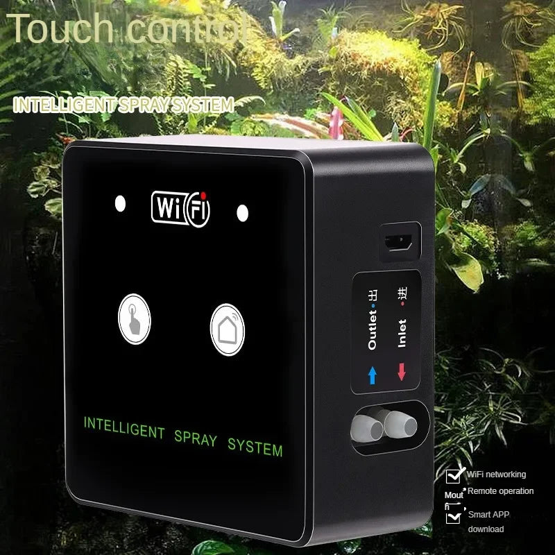 WiFi Control Intelligent Reptile Spray Humidifier Timer Automatic Mist Rainforest Timing Spray System Kit Irrigation Sprinkler