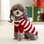 Dog Cat Sweater for Small Medium Dogs Stripe Knitted Christamas Sweater Hooded Autumn Winter Pet Clothes Xmas Puppy Outfits