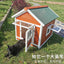 Outdoor dog cage luxury villa solid wood dog house family dog house outdoor wooden kennel cat house pet wholesale
