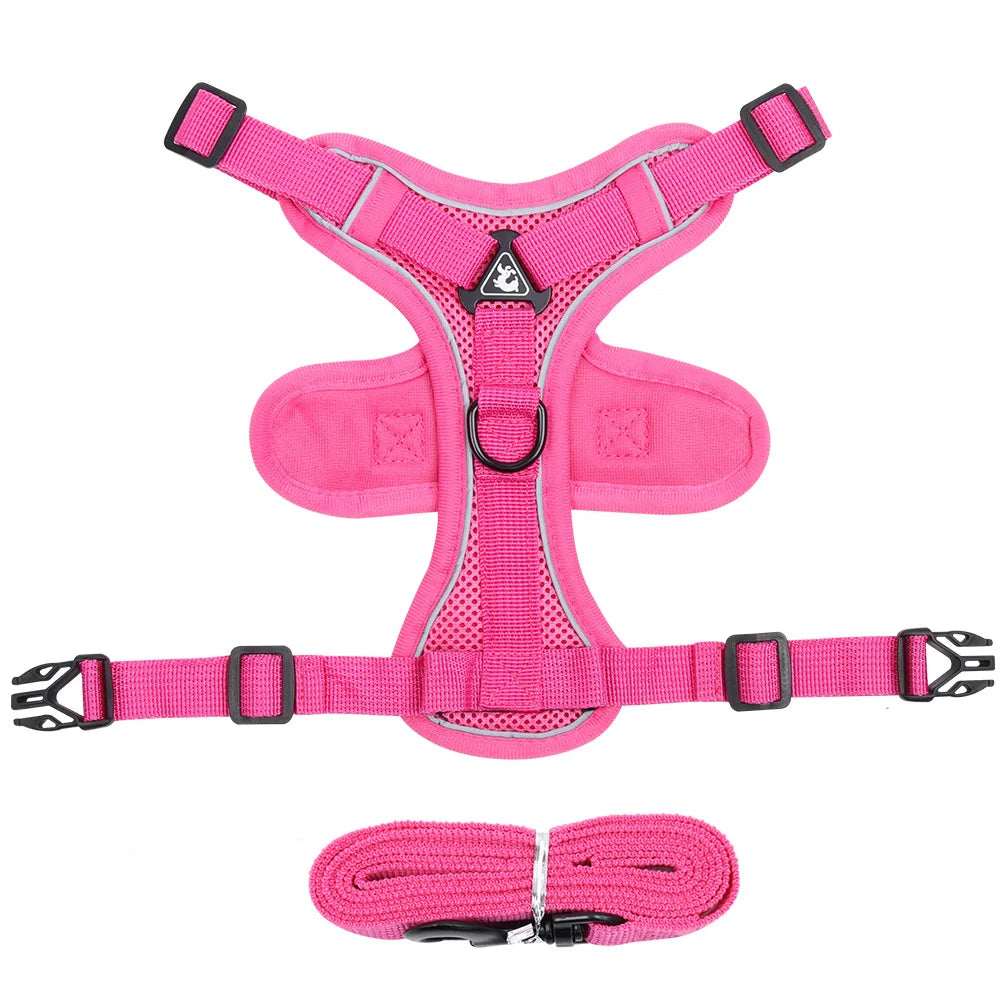 Dog Harness for Big Dog Vest Fashion Chest Strap Reflective and Breathable Cat Walking Rope Dog Rope Cat Harness