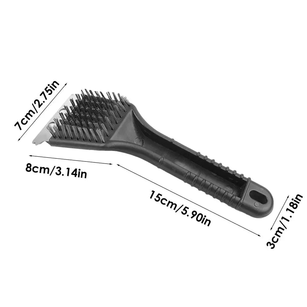Multifunctional Bird Feeder Cleaner Brush Bird Cage Cleaning Stainless Steel Ergonomics Handle Durable Bird Droppings Cleaning