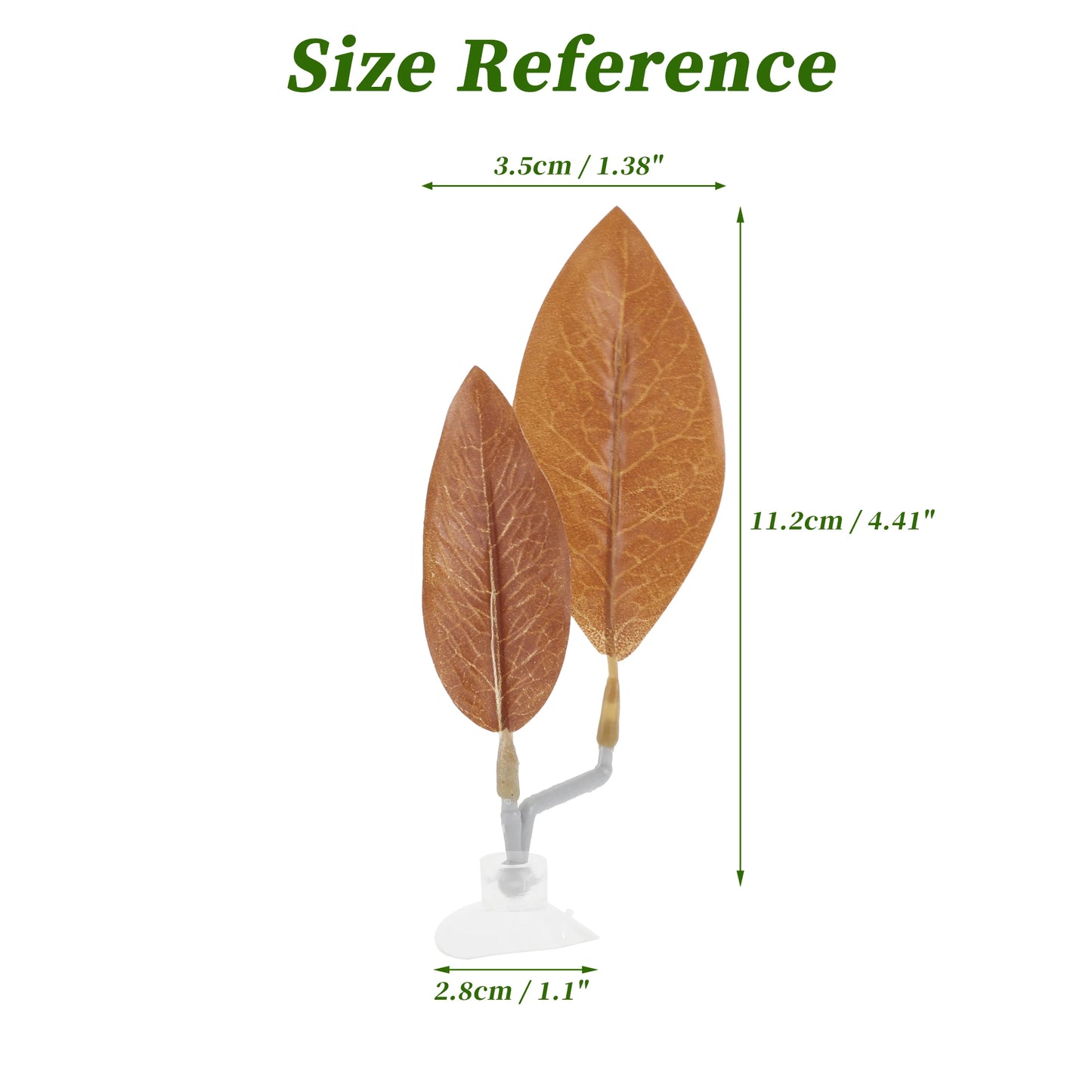 UXCELL Artificial Betta Fish Bed Simulation Betta Leaf Bed Betta Hammock Pad with Suction Cup Aquarium Decor Fish Supplies