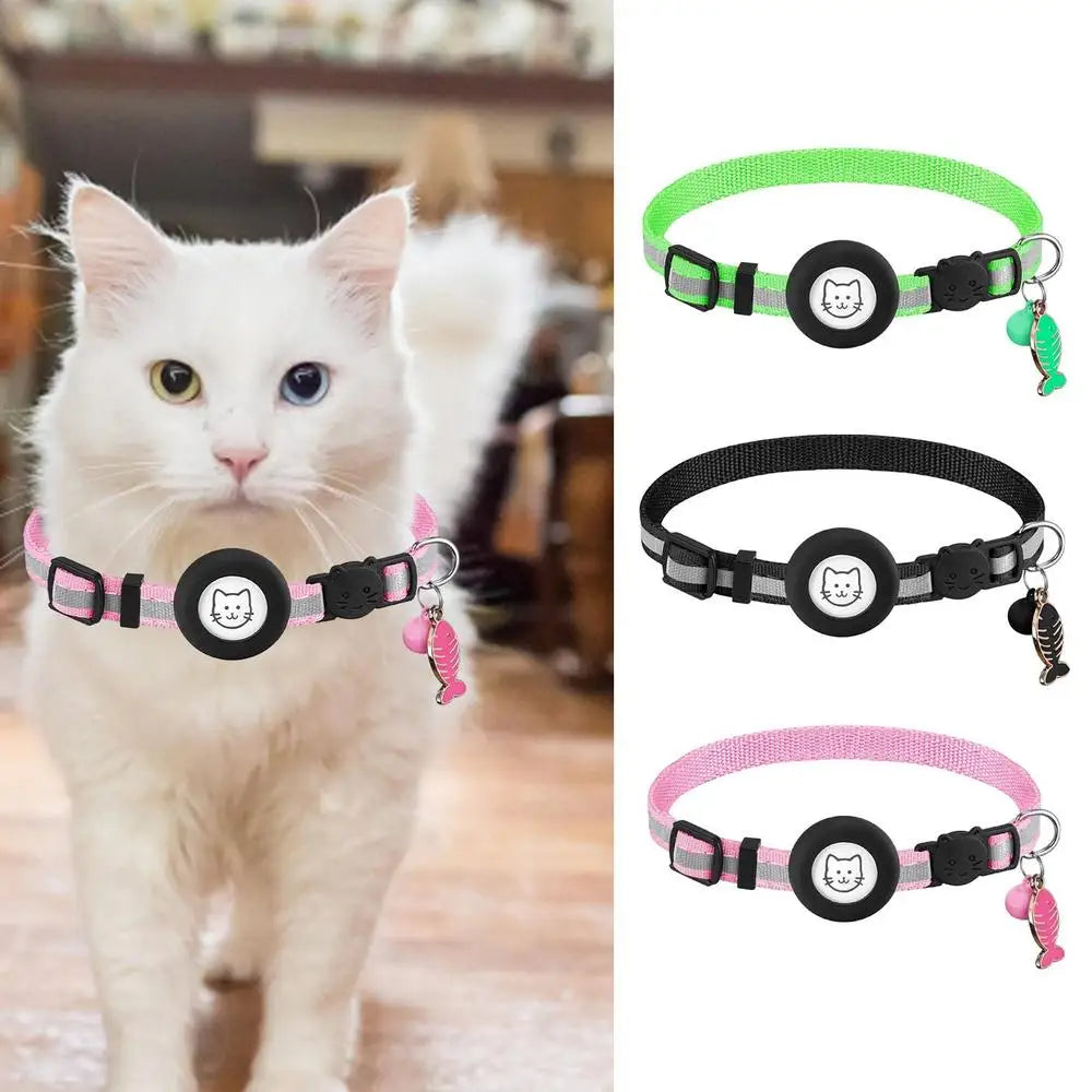 Small Dog Collar Adjustable Dog Collar with Safety Buckle Pet Luminous Collar for Night Walking Pet Nest Wearing for Dogs Cats