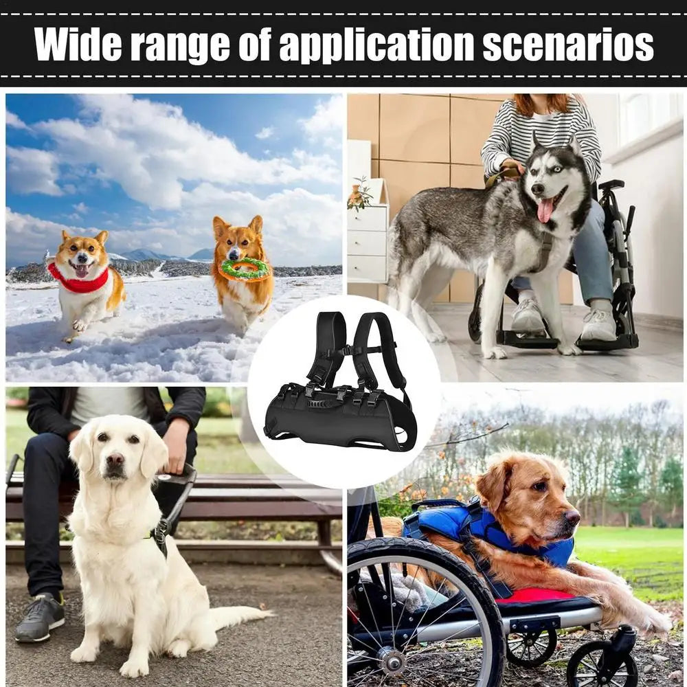 Dog Lift Harness Dog Backpack Harness Adjustable Pet Rear Hip Support Lift Breathable Dog Support & Recovery Sling For Puppy Dog