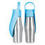 Portable Water Bottle For Dogs 27oz Stainless Steel Travel Water Dispenser Pet Accessories 2 In 1 Dog Water Bowl For Most Sizes