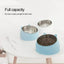 1pc Stainless Steel Cat Lovely Creative Inclined Kitten Puppy Food Feeding Bowls Cats Drinking Feeder Pet Dogs Cats Feeder