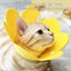 Cat Cone Collar Yellow Soft to Stop Licking, Cat Recovery Collar for Small Large Cats,Collar for Small Dogs Teddy Dog, Cat Neck