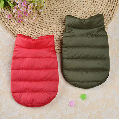 Winter Pet Puppy Dog Cat Clothes Ultralight Kitten Cat Down Coat Jacket Soft Warm Cotton Vest for Kitten Fat Cat Sport Clothing