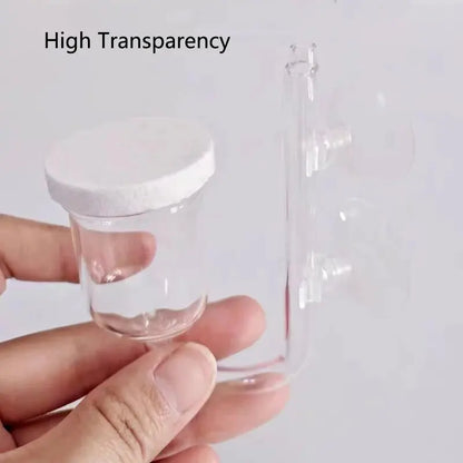 1Set Glass Air Pump Sand Stone Aquarium Oxygen Pump Fresh Air Stone Nano Bubble Bar Aquarium Fish Tank Aerator Pump Hot Selling