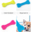 1PC Pet Chew Toy Soft Rubber Bite-resistance Bone Shape Teeth Grinding Chewing Toys for Small Dogs Training Pet Supplies