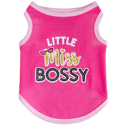 Summer Cotton Puppy Dog Vest Shirt Letter Print Pet Clothes for Small Dogs Chihuahua Pinscher Yorkshire Shirts mascotas Clothing