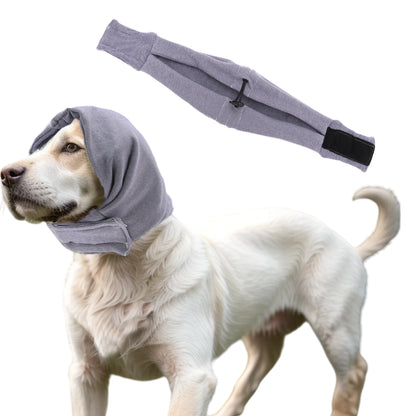 UXCELL Dogs Calming Band Dog Ear Cover Muffs Noise Protection for Grooming Supplies Casual Solid Elastic Cotton Fabric S M L