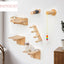 Cat Tree Wall Mounted Cat Hammock & Jumping Platform for Rest with Scratching Post for Climbing and Grinding Claws Cat Furniture