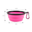 Pet Dog Collapsible Bowl Folding 350ml Silicone Bowl Outdoor Travel Portable Puppy Food Container Feeder Dish Bowl Pet dog bowls
