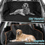 UXCELL Dog Car Back Seat Cover Casual Solid Dog Mats Cover Waterproof Dog Hammock for Car SUV Trunk Mat with Side Flaps
