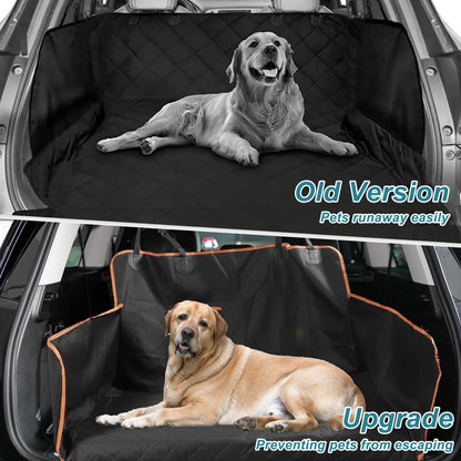 UXCELL Dog Car Back Seat Cover Casual Solid Dog Mats Cover Waterproof Dog Hammock for Car SUV Trunk Mat with Side Flaps