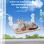 Folding cat hammock plush mesh cat window wall jumping platform double suction cup cat hammock