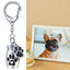 Pets Urn Keychain Paw Print Keyring Cremation Ashes Pendant Cat Cremation Jewelry Pendant Dog Paw Print Keepsake for Cats Dogs