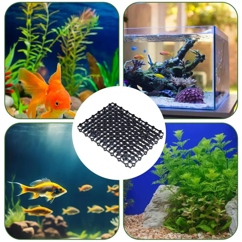 Fish Tank Bottom Filter Plate Splicing Clapboard Aquarium Bottom Filter Pad Efficient Aquarium Accessory Small Pet Supplies For