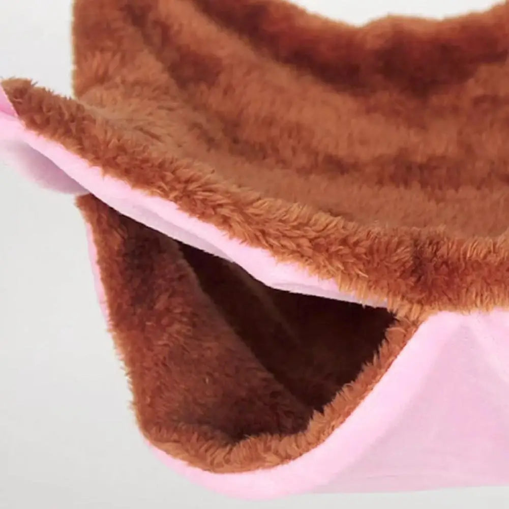 Sugar Hammock Double-layer Design Winter Warm Small Pet Hanging Sleeping Bag Honeybird Comfort Cotton Hand-woven Resting
