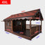 Outdoor Dog House Solid Wood Waterproof Large Dog Golden Retriever Kennel Rainproof Kennel Pet Villa Summer Outdoor Dog House