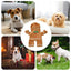Gingerbread Man Dog Costume Soft Puppy Costume Hoodie Christmas Puppy Gingerbread Transformation Clothes For Cats Dogs