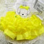 Cute Lace Princess Dog Tutu With Bow - Red, Yellow, Green
