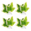 UXCELL 2/4 Pcs Aquarium Artificial Plastic Plants Betta Fish Leaf Pad with Suction Cup Betta Bed Leaf Hammock Resting Hide Decor