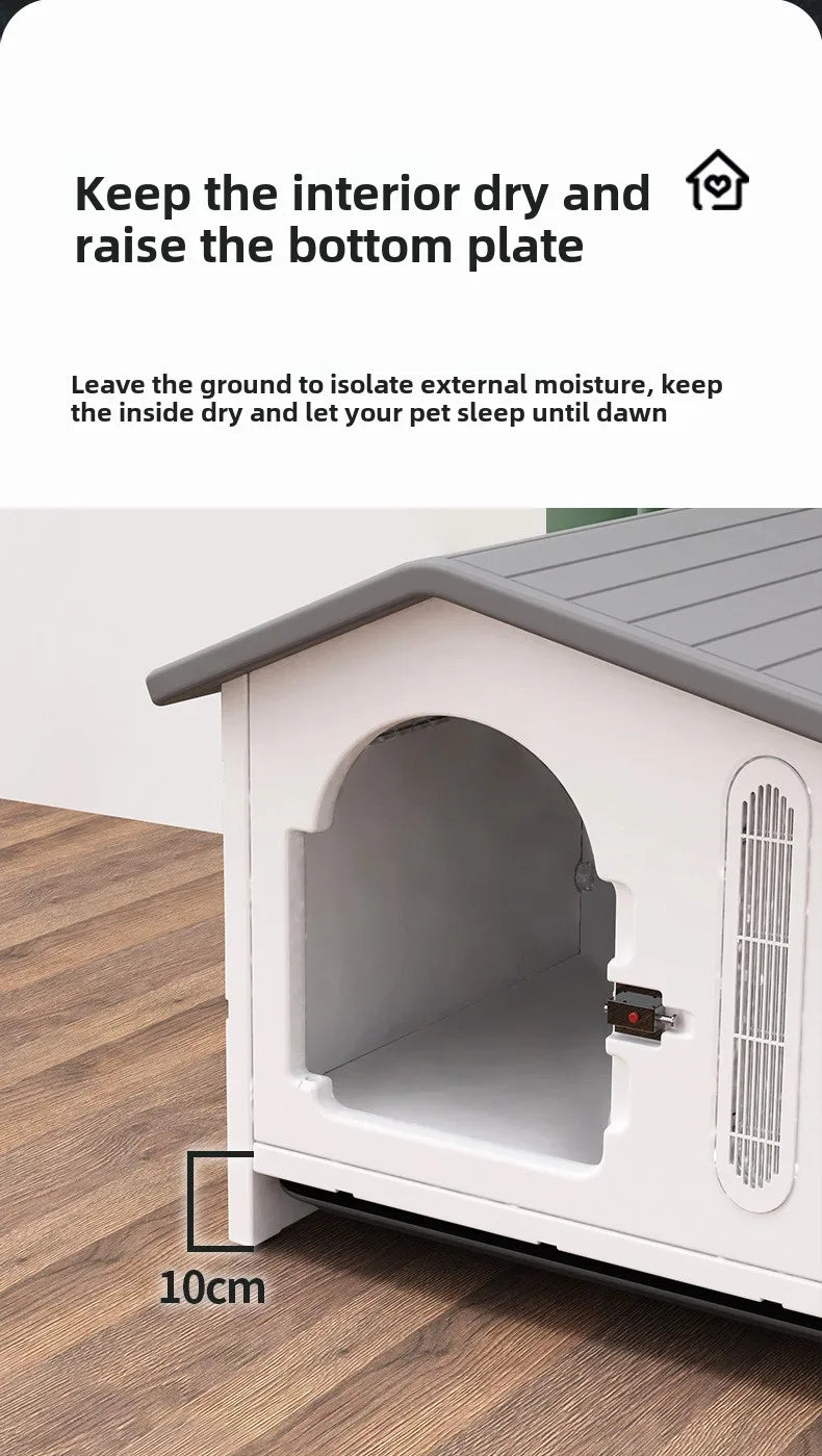 Dog Kennel Indoor and Outdoor Ventilation and Breathable Easy To Install Easy To Clean Thickened Not Deformed Luxury Pet Villa