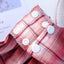 Puppy Dog Adjustable Harness Pet Plaid Skirt Cat Dog Vest Type Traction Clothes Small Dog Party Birthday Wedding Bowknot Dress
