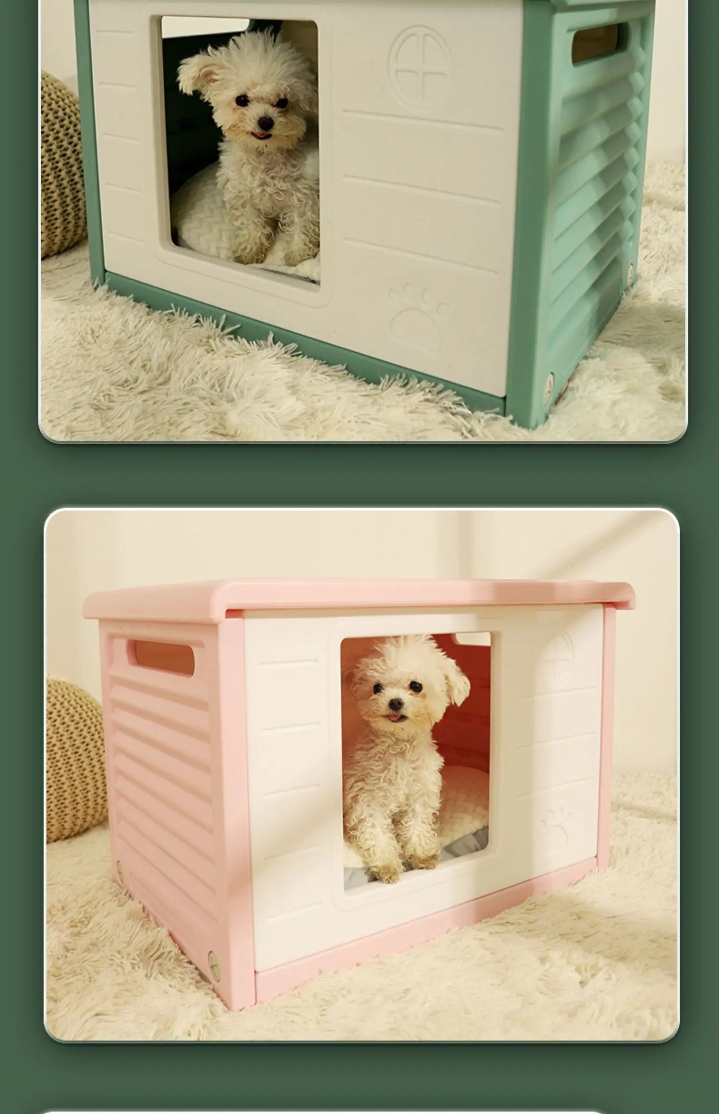Kennel All Seasons Dog House Summer Small Dog Delivery Room Closed Pet Bed Cat Nest Summer Indoor Dog House