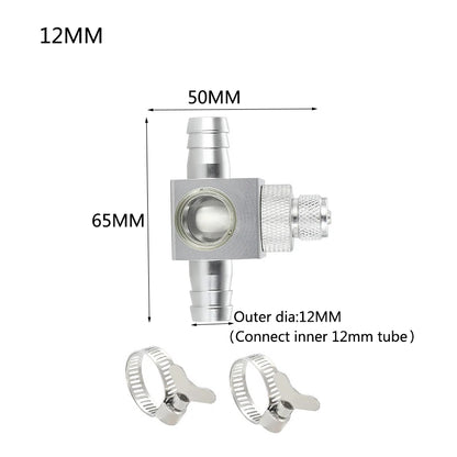 Metal ﻿Aquarium CO2 External atomizer, with bubble counter atomizer, super diffuser outside the fish tank, for aquatic plants