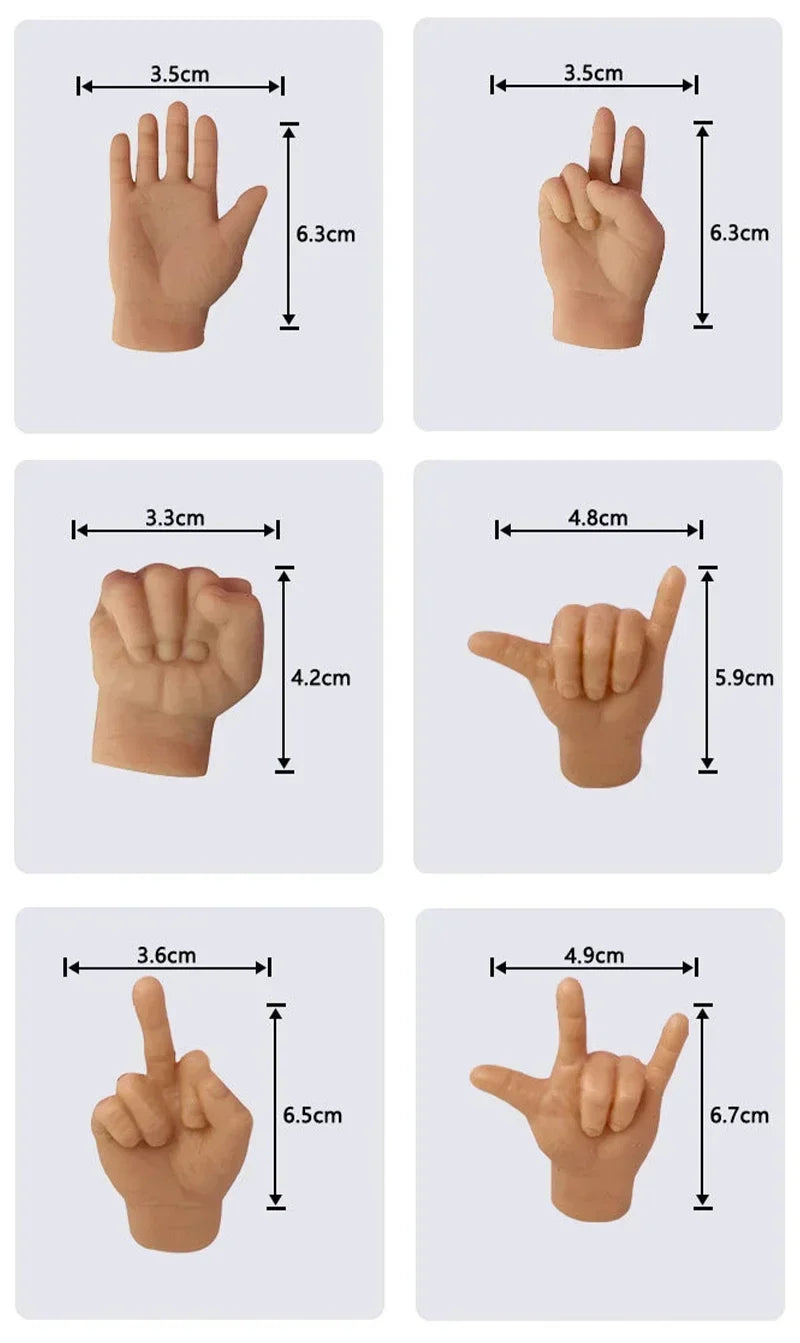 Cat Novelty Toys Teasing Cat TPR Soft Finger Gloves Funny Mini Hands Creative Finger Toys Fake Hand Cat Interactive Toys