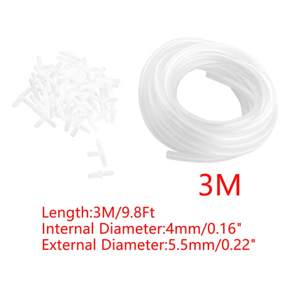 UXCELL Aquarium Silicone Tube Hose Connector ID 4mm Flexible Pipe Water Hose Connector Pump Parts Tools Fish Tank Accessories