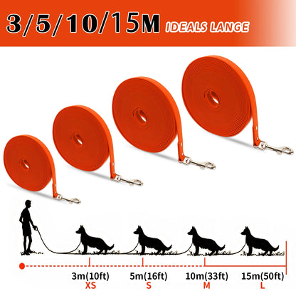 5m10m Waterproof Dog Leash Long Pvc Pet Leashes Easy To Clean Rope for Small Medium Large Big Dogs Walking Traning Lead