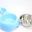 Dual Port Dog Automatic Water Dispenser Feeder Utensils Bowl Cat Drinking Fountain Food Dish Pet Bowl Raised Stand Dish Bowls