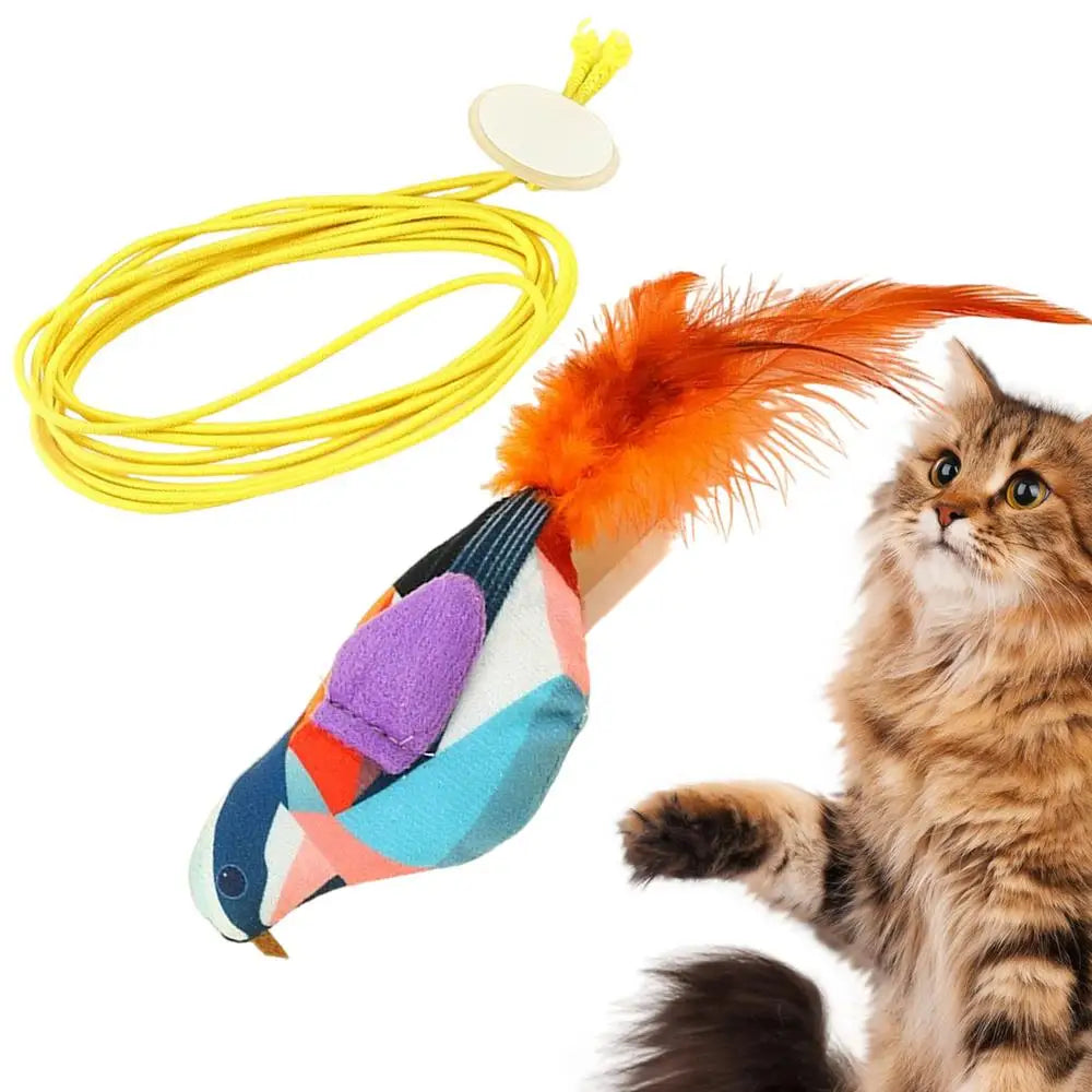 Cat Sound Bird Toy Interactive kitten Toy Bird With Sounds Real Birds Interactive Cat Toys For Indoors Realistic Toys For Cats