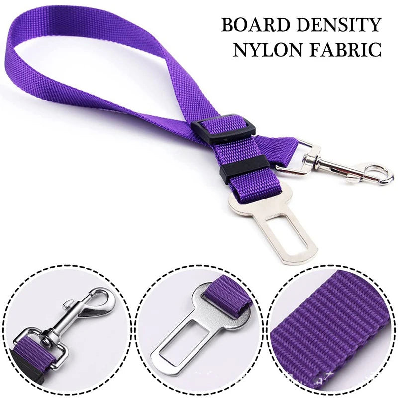 Pet Dog Cat Car Seat Belt Medium Dogs Travel Clip Adjustable Harness For Medium Dogs Seatbelt Lead Leash Pet Supplies
