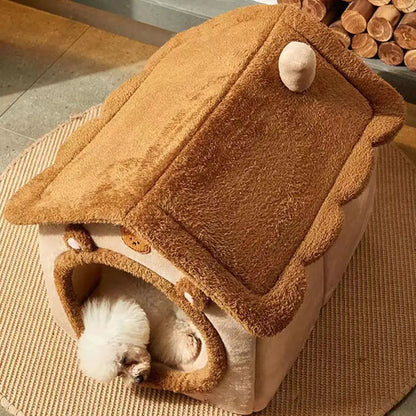 Thickened Pet Warm House Cat And Dog House Winter Warm Universal For All Seasons Detachable And Washable Cute New Comfortable