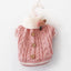 Classic Dog Winter Sweater with Tie Thick Weaving Warm Pet Cat Clothing Lovely Princess New Year Coat Christmas Dog Clothes