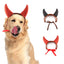 Halloween Ox Horn Headband for Cats Lovely Holiday Costume Pet Head Accessories Adjustable Chihuahua Kitten Decorate Products